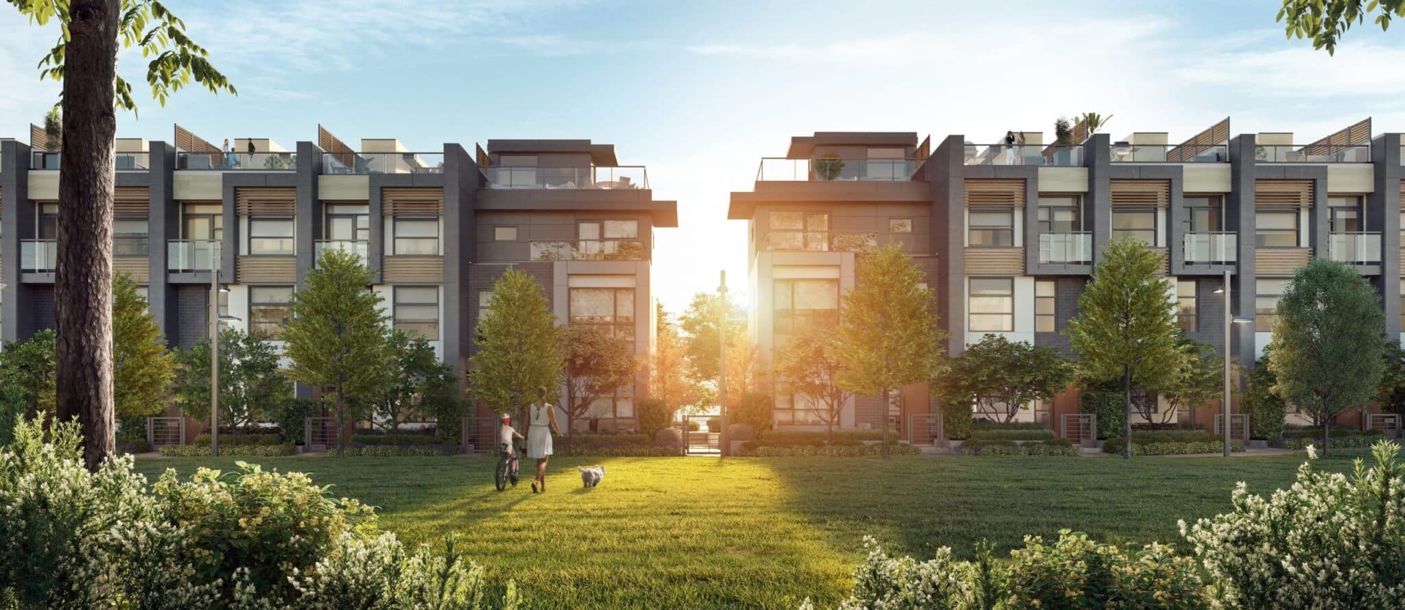 Focus on community, outdoor living at Kin Collection townhomes in South ...